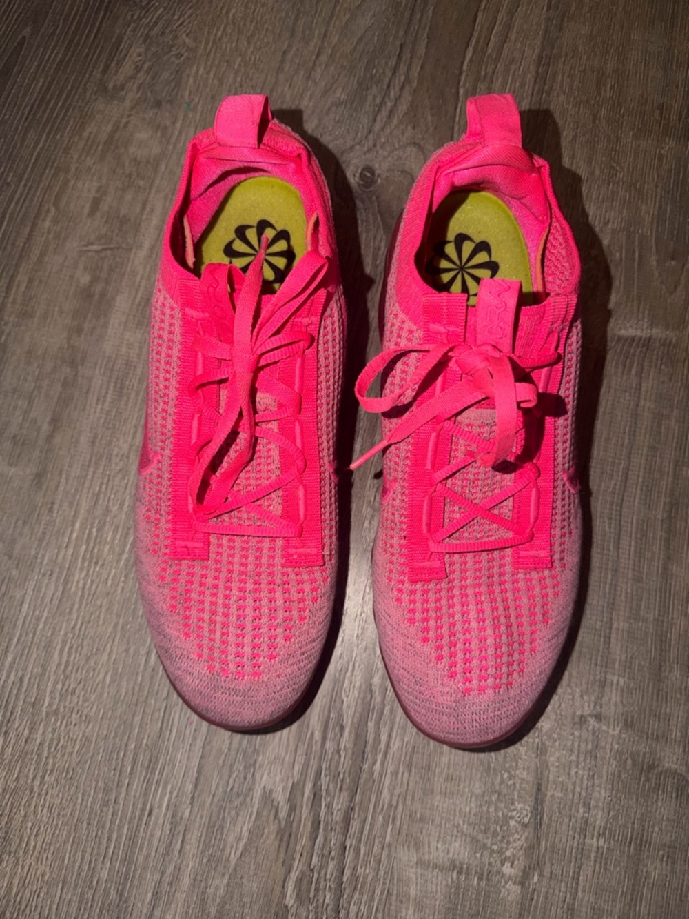 Nike Women's Hot Pink Knit Athletic Sneakers
